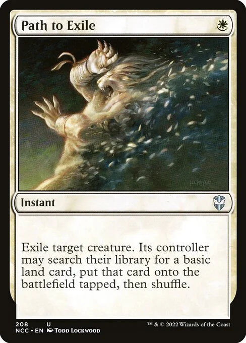Path to Exile, carta Magic di tipo Instant illustrata da Todd Lockwood