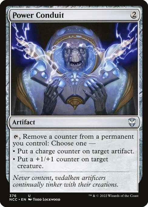 Power Conduit, carta Magic di tipo Artifact illustrata da Todd Lockwood