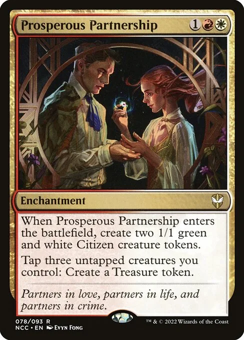 Prosperous Partnership, carta Magic di tipo Enchantment illustrata da Evyn Fong