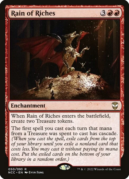 Rain of Riches, carta Magic di tipo Enchantment illustrata da Evyn Fong
