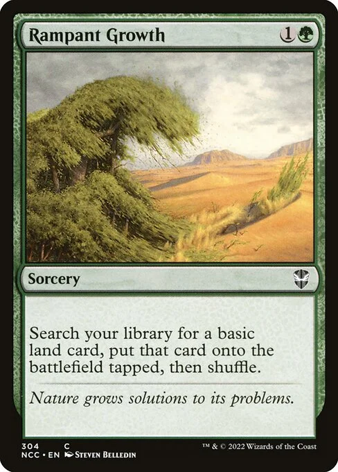 Rampant Growth, carta Magic di tipo Sorcery illustrata da Steven Belledin
