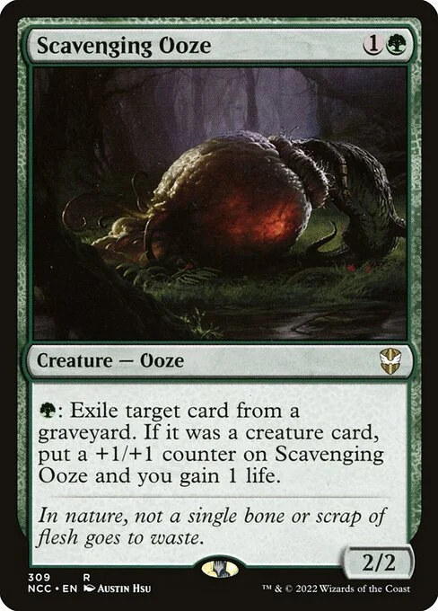 Scavenging Ooze, carta Magic di tipo Creature — Ooze illustrata da Austin Hsu