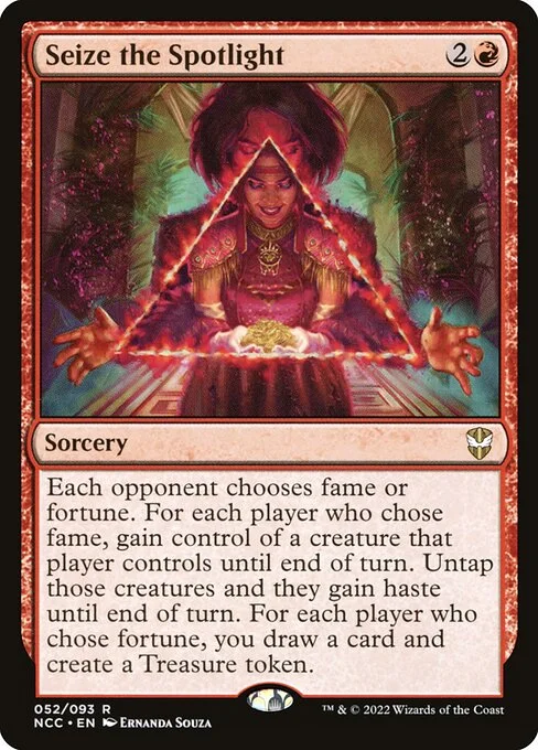 Seize the Spotlight, carta Magic di tipo Sorcery illustrata da Ernanda Souza