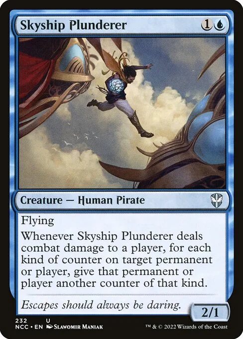 Skyship Plunderer, carta Magic di tipo Creature — Human Pirate illustrata da Slawomir Maniak