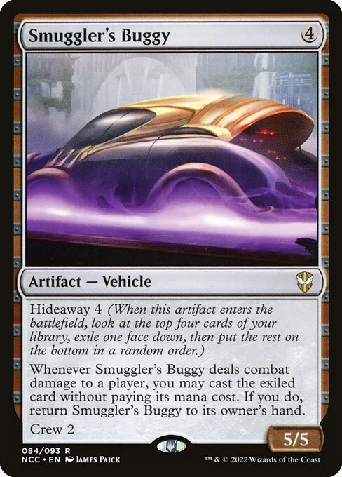 Smuggler's Buggy, carta Magic di tipo Artifact — Vehicle illustrata da James Paick