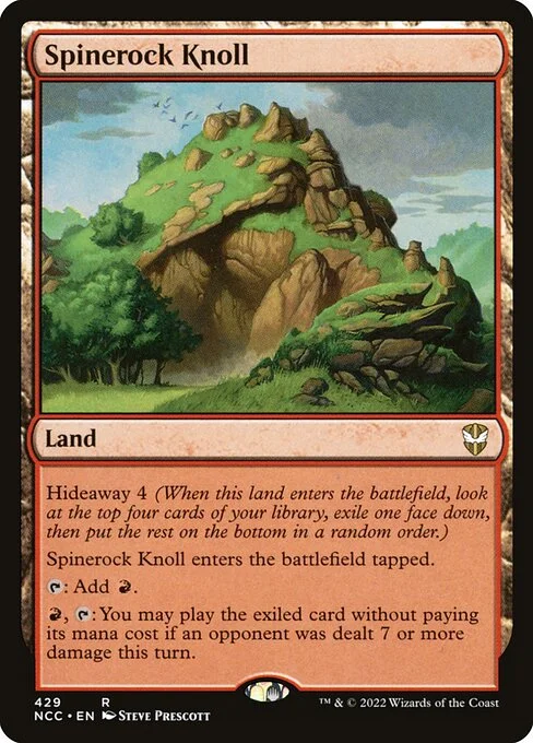 Spinerock Knoll, carta Magic di tipo Land illustrata da Steve Prescott