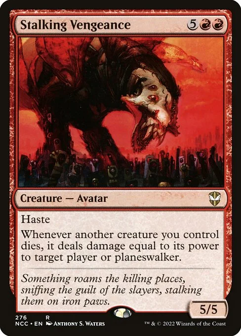 Stalking Vengeance, carta Magic di tipo Creature — Avatar illustrata da Anthony S. Waters