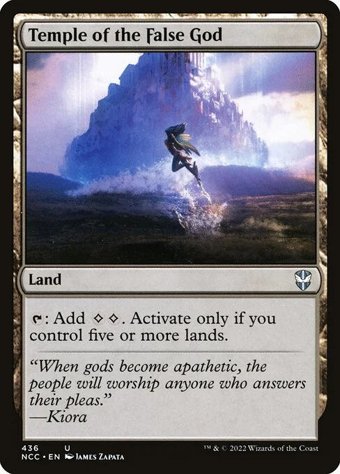 Temple of the False God, carta Magic di tipo Land illustrata da James Zapata