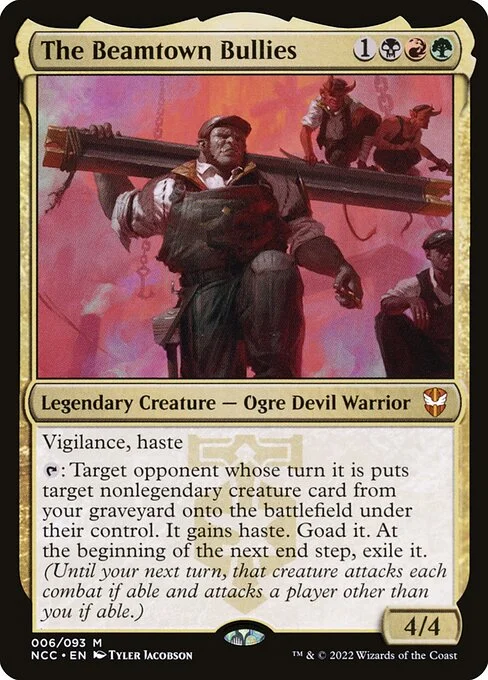 The Beamtown Bullies, carta Magic di tipo Legendary Creature — Ogre Devil Warrior illustrata da Tyler Jacobson