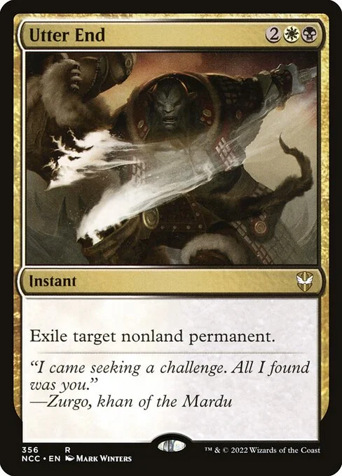 Utter End, carta Magic di tipo Instant illustrata da Mark Winters