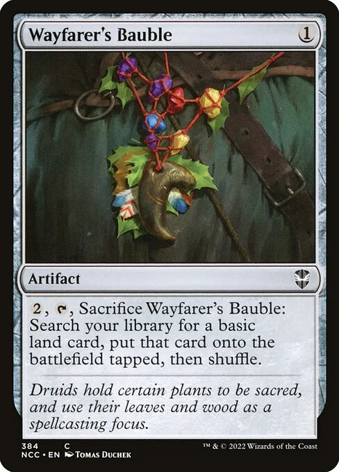 Wayfarer's Bauble, carta Magic di tipo Artifact illustrata da Tomas Duchek