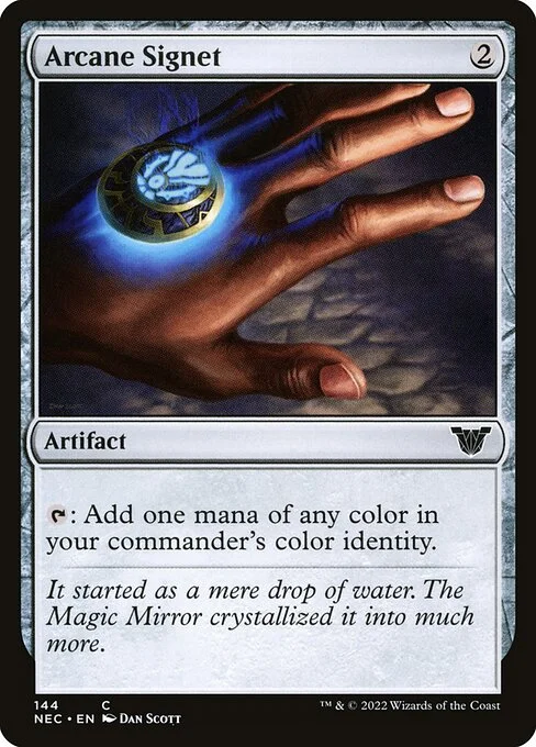 Arcane Signet, carta Magic di tipo Artifact illustrata da Dan Murayama Scott