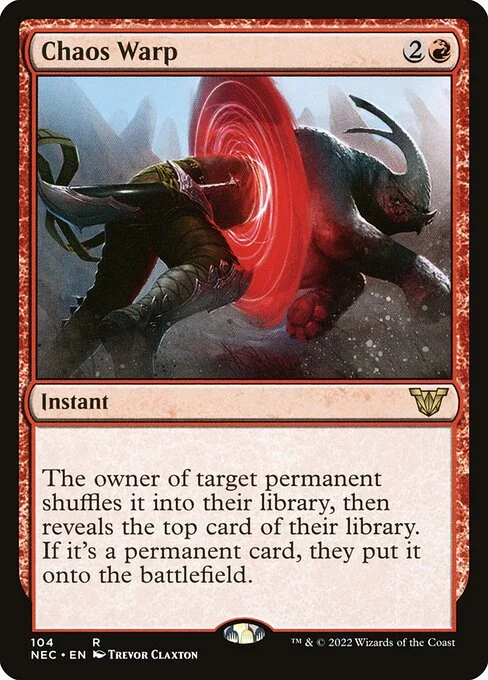 Chaos Warp, carta Magic di tipo Instant illustrata da Trevor Claxton