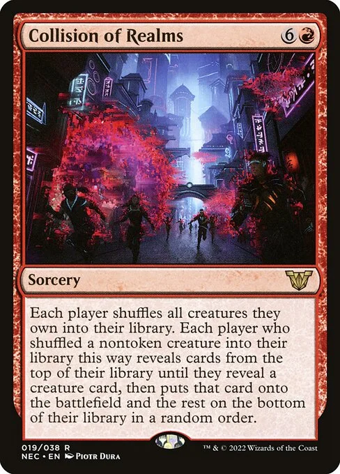 Collision of Realms, carta Magic di tipo Sorcery illustrata da Piotr Dura