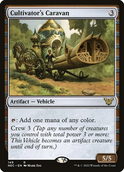 Cultivator's Caravan, carta Magic di tipo Artifact — Vehicle illustrata da Mark Zug