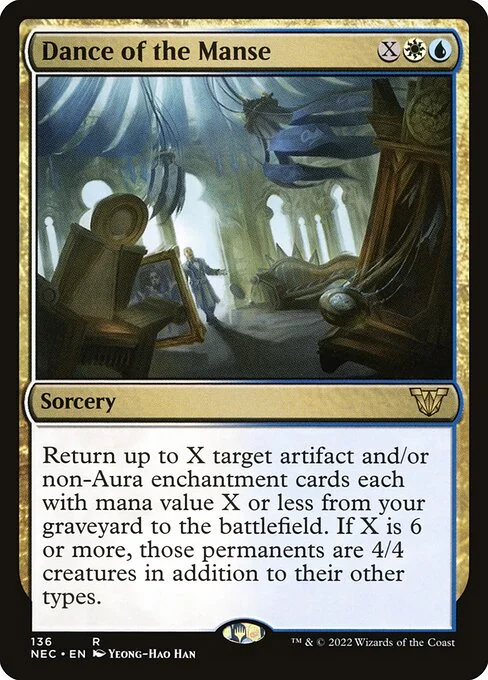 Dance of the Manse, carta Magic di tipo Sorcery illustrata da Yeong-Hao Han