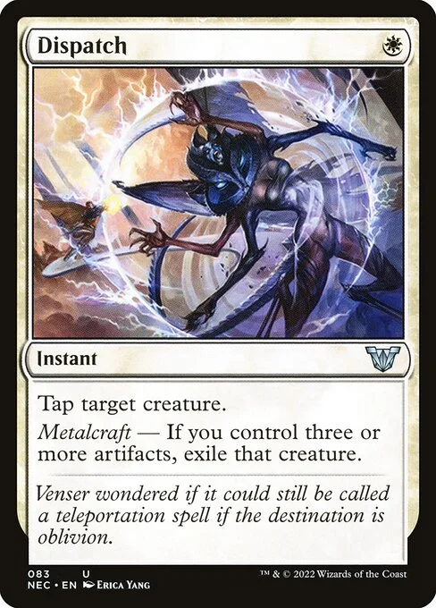 Dispatch, carta Magic di tipo Instant illustrata da Erica Yang