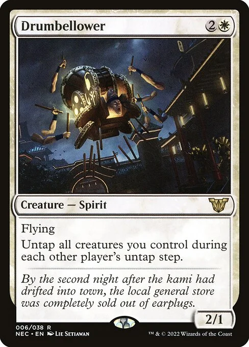 Drumbellower, carta Magic di tipo Creature — Spirit illustrata da Lie Setiawan