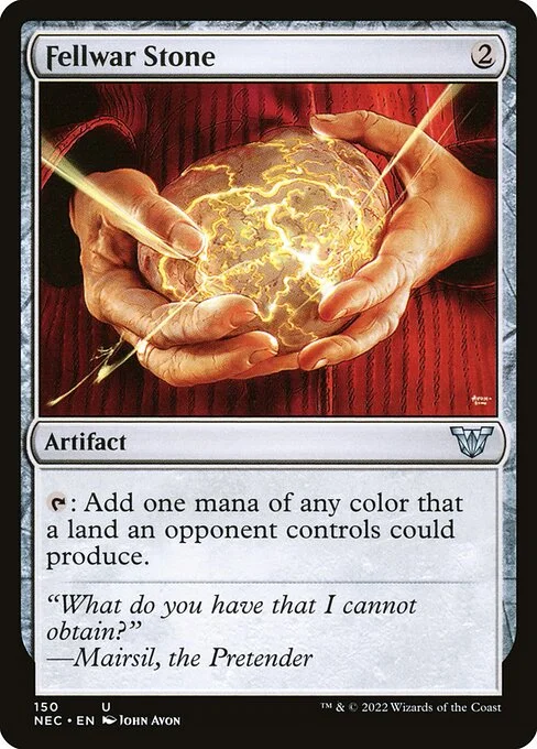 Fellwar Stone, carta Magic di tipo Artifact illustrata da John Avon