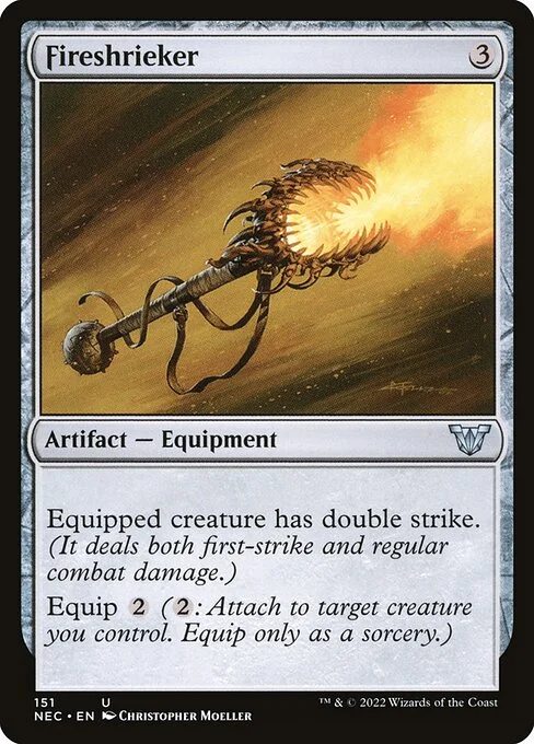 Fireshrieker, carta Magic di tipo Artifact — Equipment illustrata da Christopher Moeller