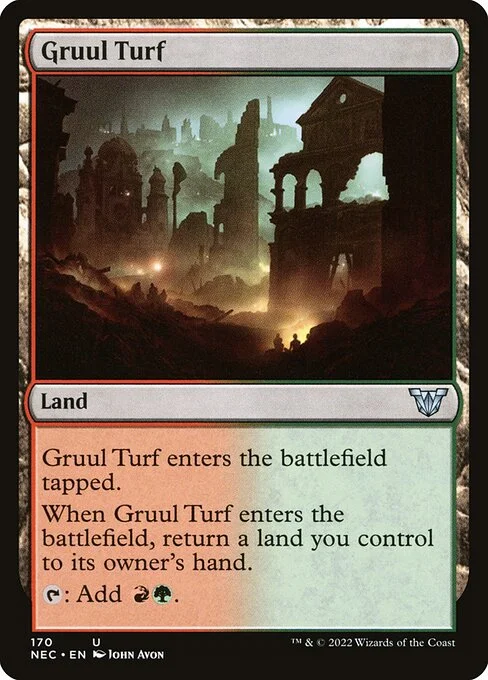 Gruul Turf, carta Magic di tipo Land illustrata da John Avon