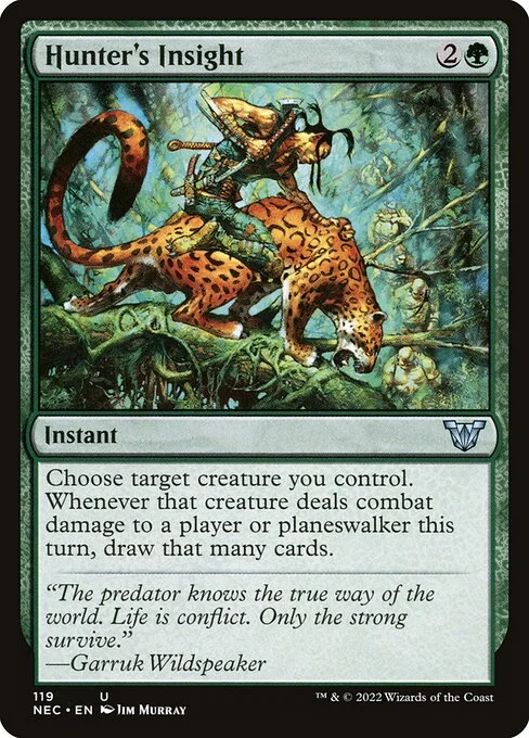 Hunter's Insight, carta Magic di tipo Instant illustrata da Jim Murray