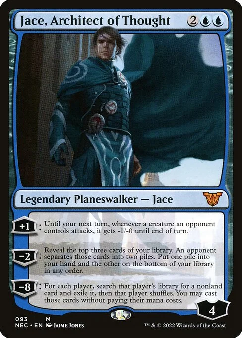 Jace, Architect of Thought, carta Magic di tipo Legendary Planeswalker — Jace illustrata da Jaime Jones
