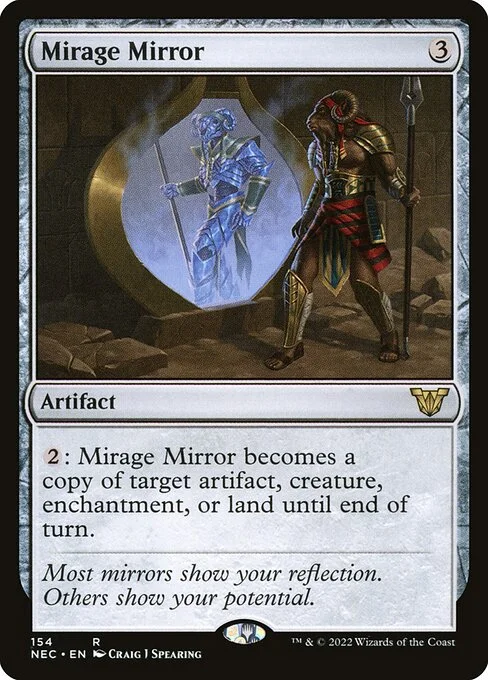 Mirage Mirror, carta Magic di tipo Artifact illustrata da Craig J Spearing