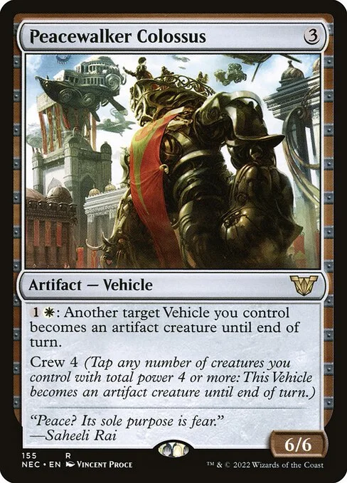 Peacewalker Colossus, carta Magic di tipo Artifact — Vehicle illustrata da Vincent Proce