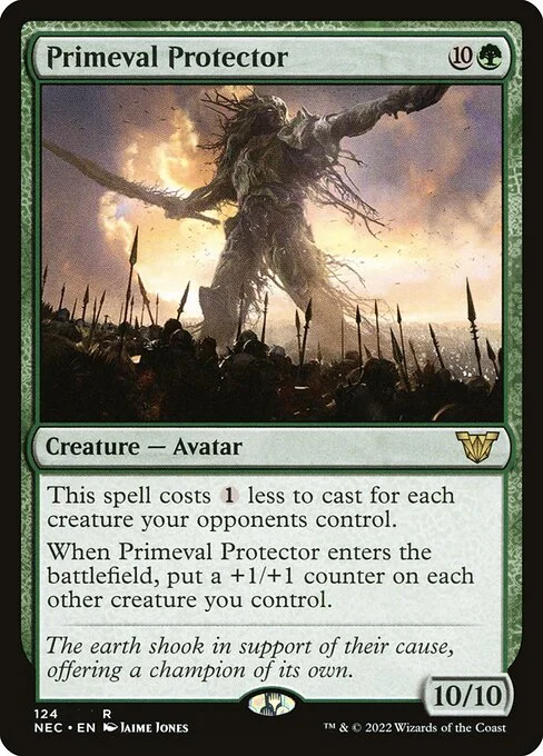 Primeval Protector, carta Magic di tipo Creature — Avatar illustrata da Jaime Jones