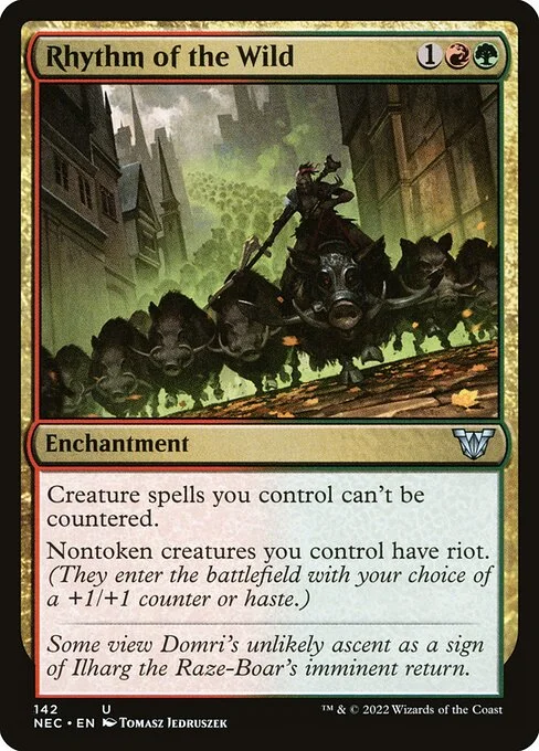 Rhythm of the Wild, carta Magic di tipo Enchantment illustrata da Tomasz Jedruszek