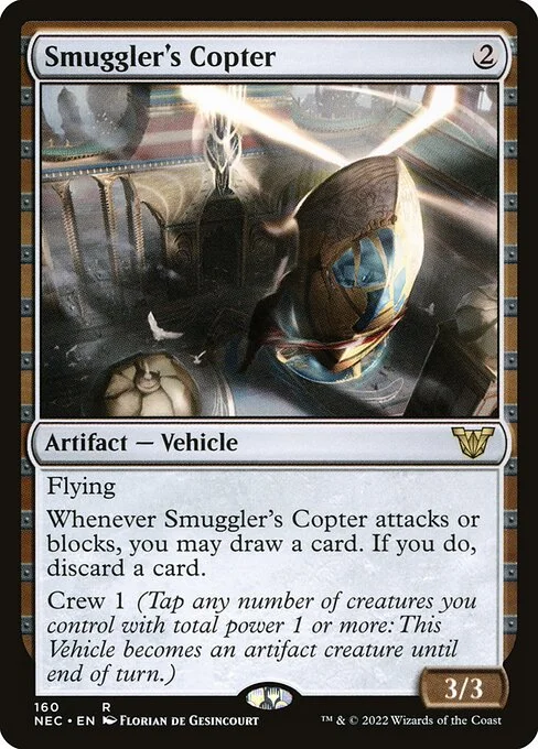 Smuggler's Copter, carta Magic di tipo Artifact — Vehicle illustrata da Florian de Gesincourt