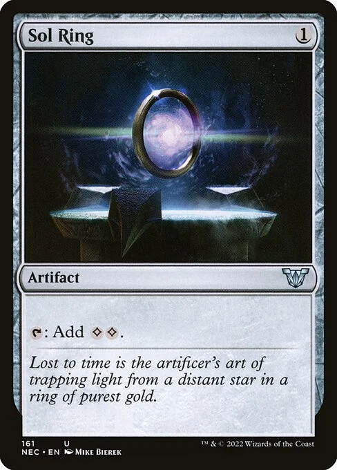 Sol Ring, carta Magic di tipo Artifact illustrata da Mike Bierek