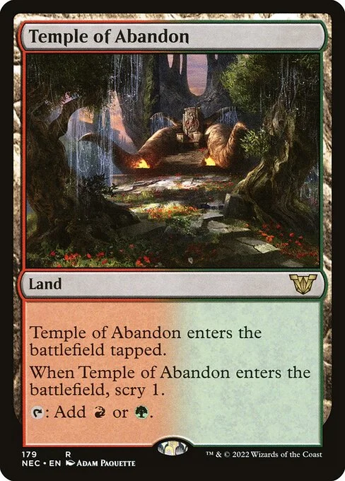 Temple of Abandon, carta Magic di tipo Land illustrata da Adam Paquette