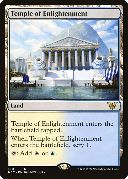 Temple of Enlightenment, carta Magic di tipo Land illustrata da Piotr Dura