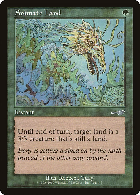 Animate Land, carta Magic di tipo Instant illustrata da Rebecca Guay