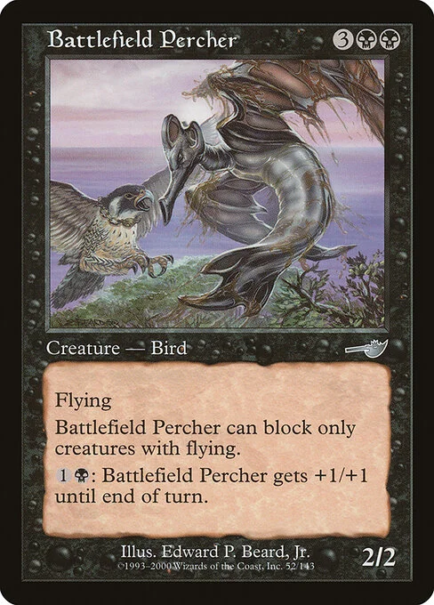 Battlefield Percher, carta Magic di tipo Creature — Bird illustrata da Edward P. Beard, Jr.