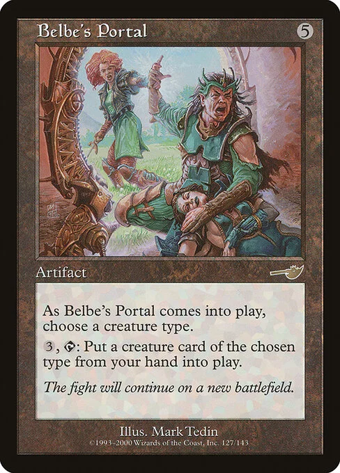 Belbe's Portal, carta Magic di tipo Artifact illustrata da Mark Tedin