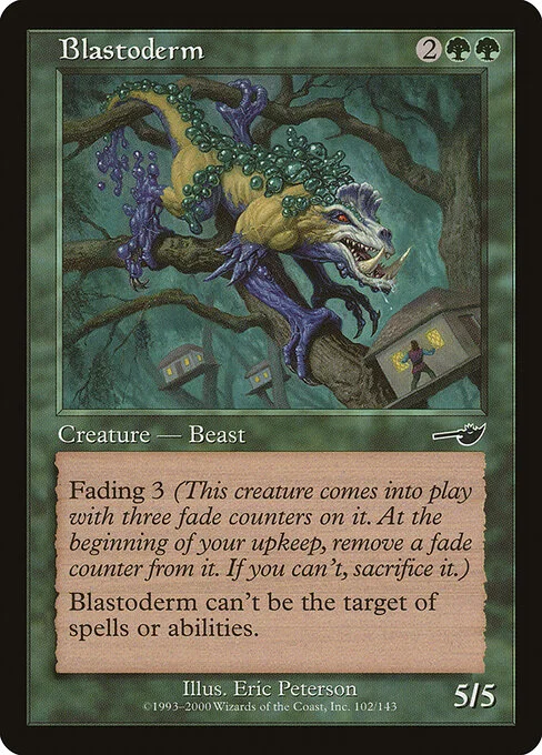 Blastoderm, carta Magic di tipo Creature — Beast illustrata da Eric Peterson