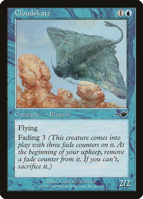 Cloudskate, carta Magic di tipo Creature — Illusion illustrata da Carl Critchlow
