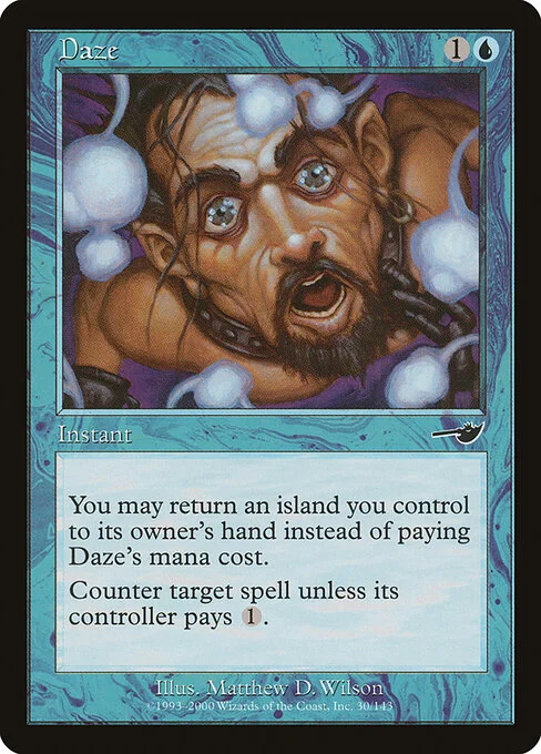 Daze, carta Magic di tipo Instant illustrata da Matthew D. Wilson