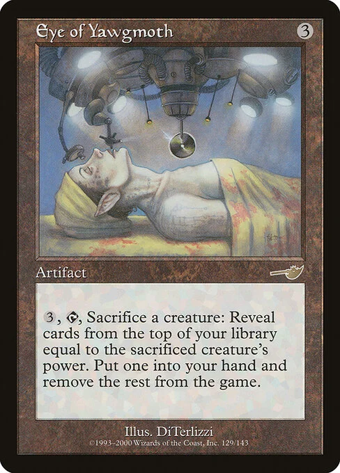 Eye of Yawgmoth, carta Magic di tipo Artifact illustrata da DiTerlizzi