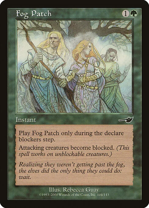 Fog Patch, carta Magic di tipo Instant illustrata da Rebecca Guay