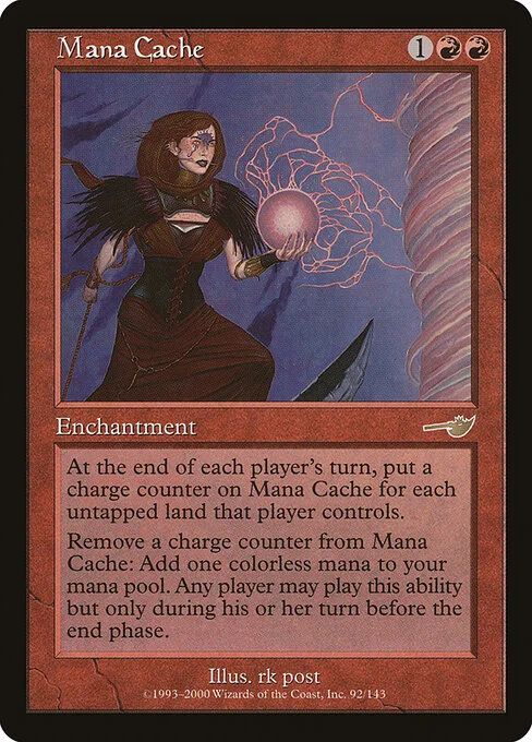 Mana Cache, carta Magic di tipo Enchantment illustrata da rk post