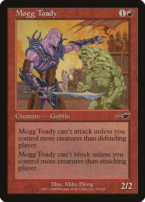 Mogg Toady, carta Magic di tipo Creature — Goblin illustrata da Mike Ploog