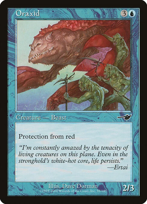 Oraxid, carta Magic di tipo Creature — Crab Beast illustrata da Dave Dorman