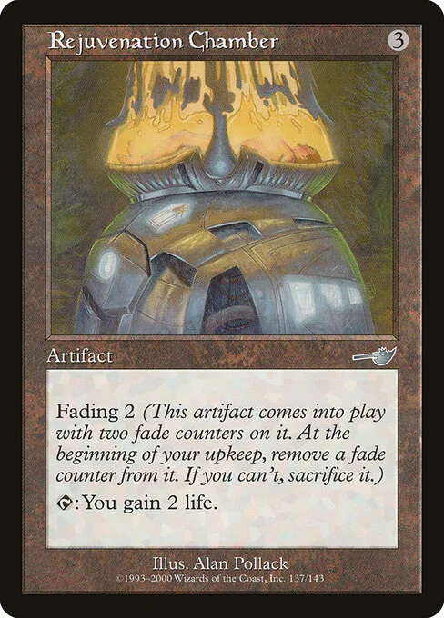 Rejuvenation Chamber, carta Magic di tipo Artifact illustrata da Alan Pollack