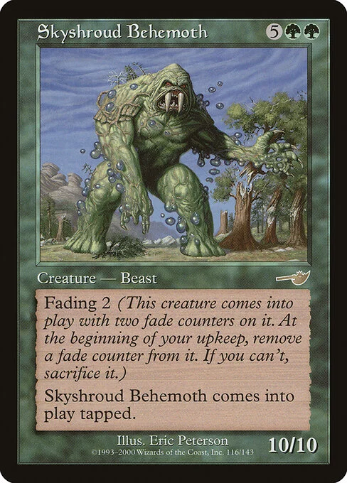 Skyshroud Behemoth, carta Magic di tipo Creature — Beast illustrata da Eric Peterson