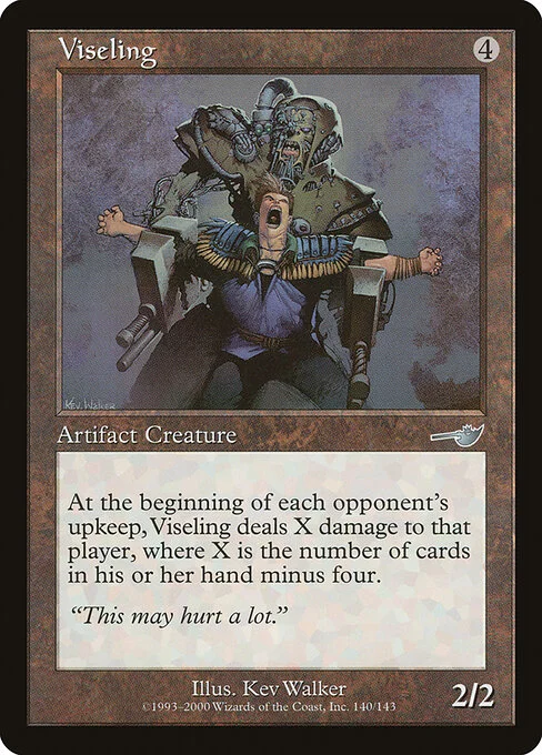 Viseling, carta Magic di tipo Artifact Creature — Phyrexian Construct illustrata da Kev Walker