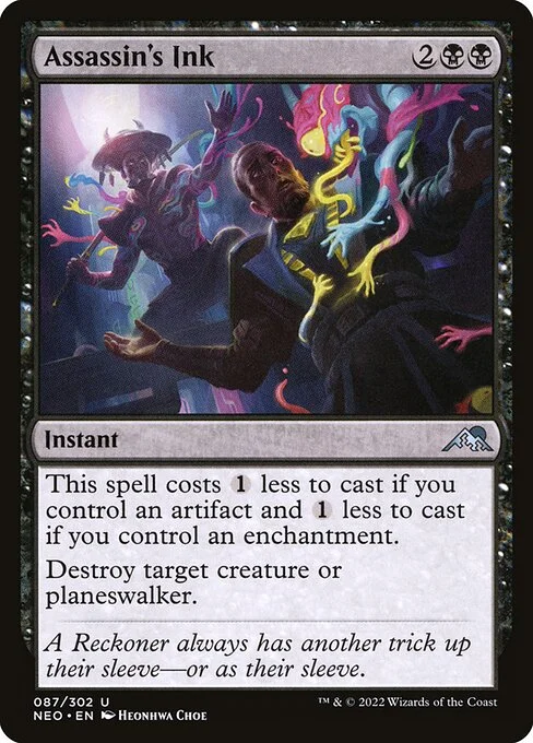 Assassin's Ink, carta Magic di tipo Instant illustrata da Heonhwa